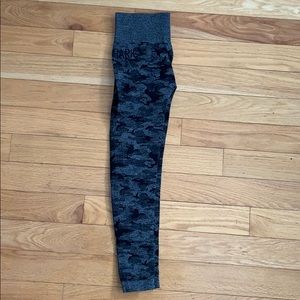 GymShark Black Camo Tights